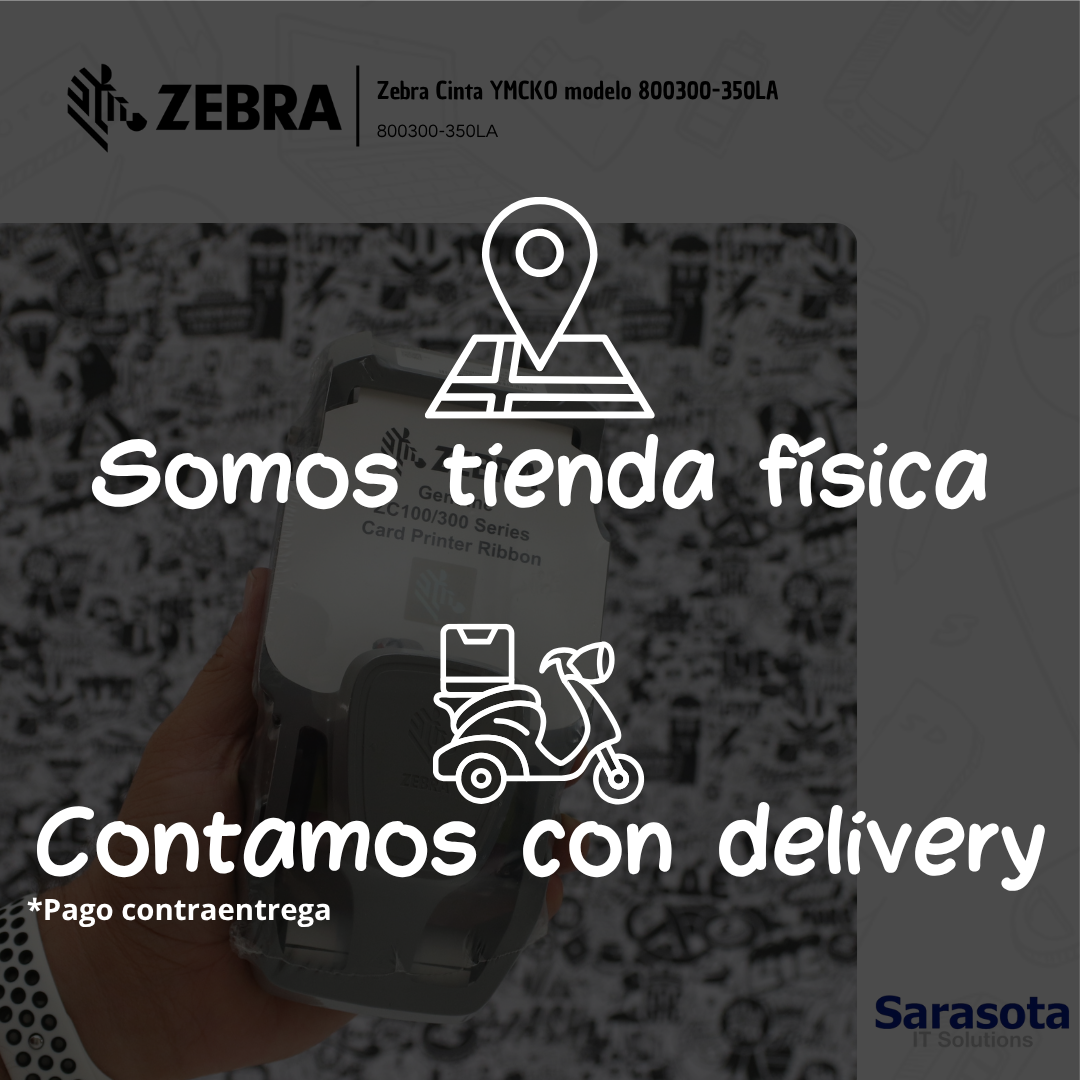 accesorios para electronica - Zebra Cinta YMCKO modelo 800300-350LA  2