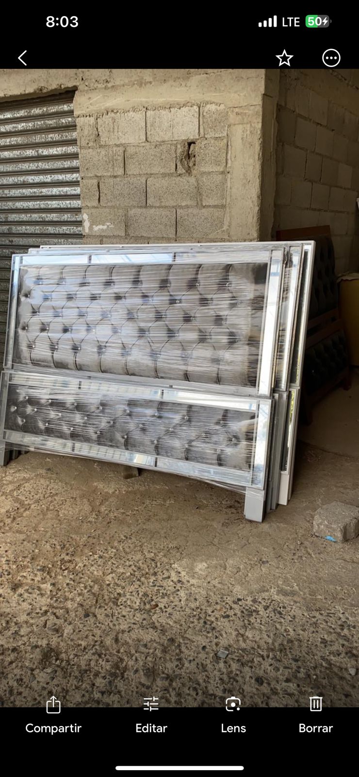 muebles y colchones - Espaldar de cama tapizada 