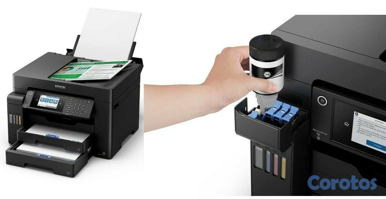 computadoras y laptops - MULTIFUNCION FORMATO ANCHO 13X19 EPSON ECOTANK  CON BOTELLA DE TINTA DE FABRICA 1