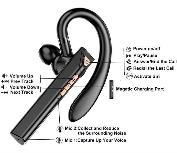 camaras y audio - Auricular Bluetooth con cancelación de ruido 2