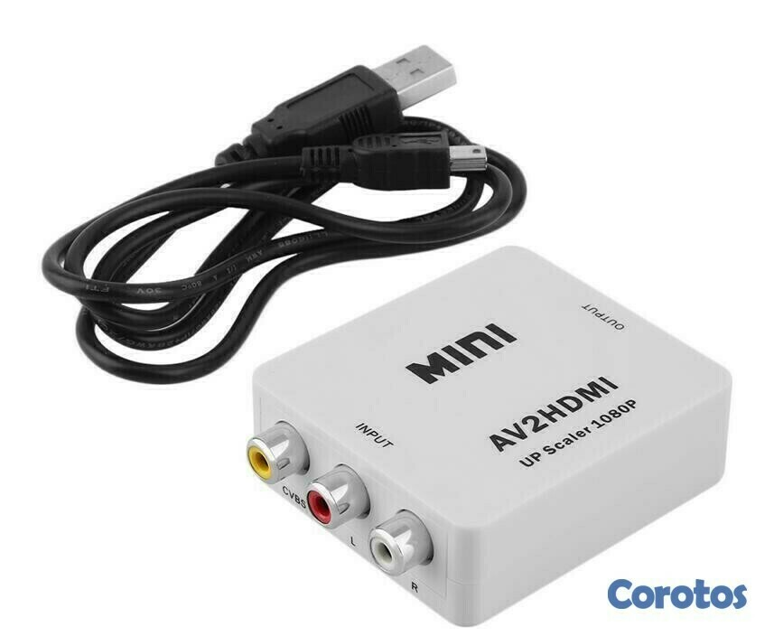 otros electronicos - Adaptador convertidor de AV (RCA) a HDMI 3