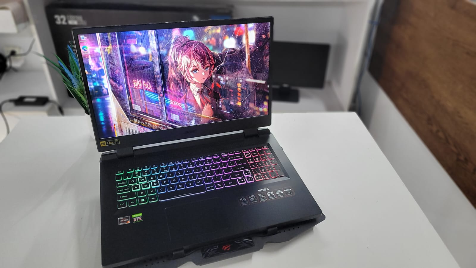 computadoras y laptops - Laptop GAMING ACER NITRO 17 RYZEN 7 + 3060 17 PLG 4