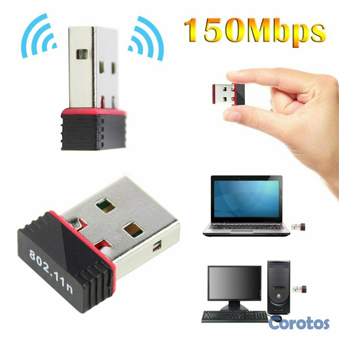 computadoras y laptops - ADAPTADOR DE RED USB WIFI NEXXT NANOLYNX, 2.4GHZ/150MBPS, 802.11B/G/N. 1