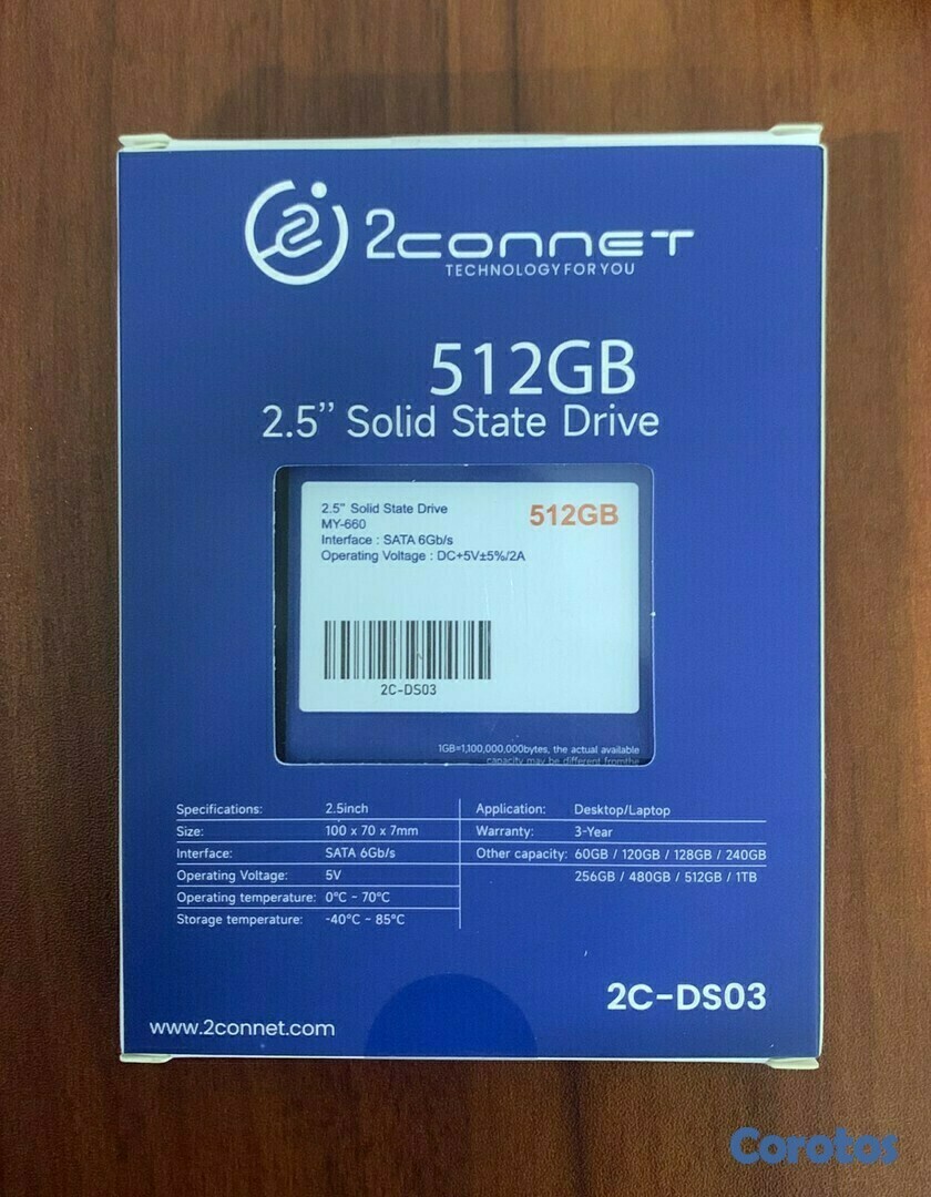 accesorios para electronica - Disco duro SSD 512GB 2.5" SATA 6GB/s 3