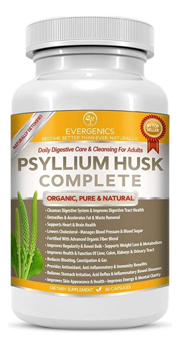 Salud y Equipamiento Médico - Evergenics Psyllium 60 Cápsulas 0