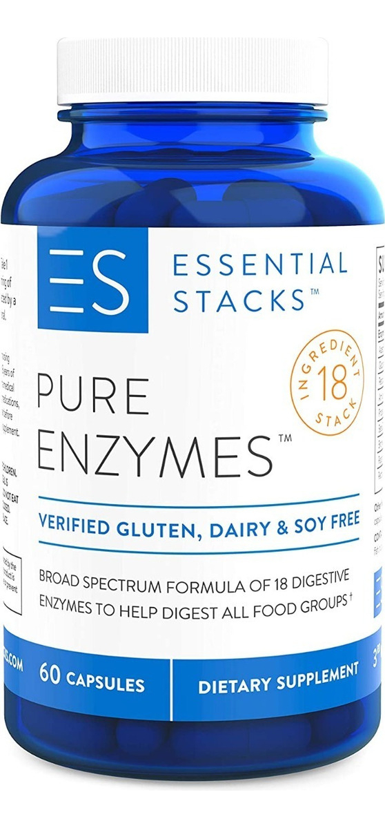 Salud y Equipamiento Médico - Enzimas 60 Cap Essential Stacks 0