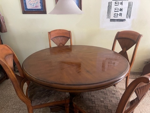muebles y colchones - Juego de comedor de 4 sillas