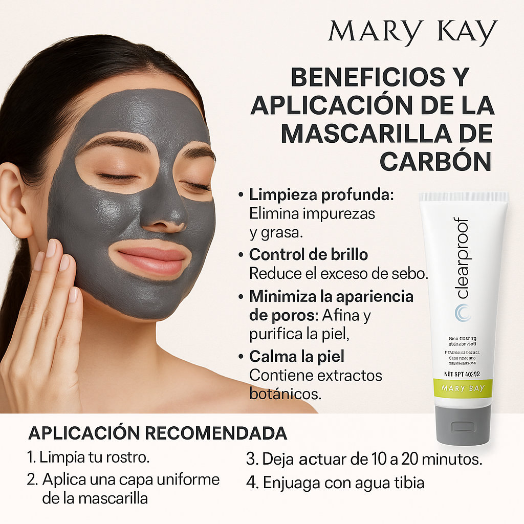 salud y belleza - Mascarilla de Carbón Activo Mary Kay – Clear Proof 1