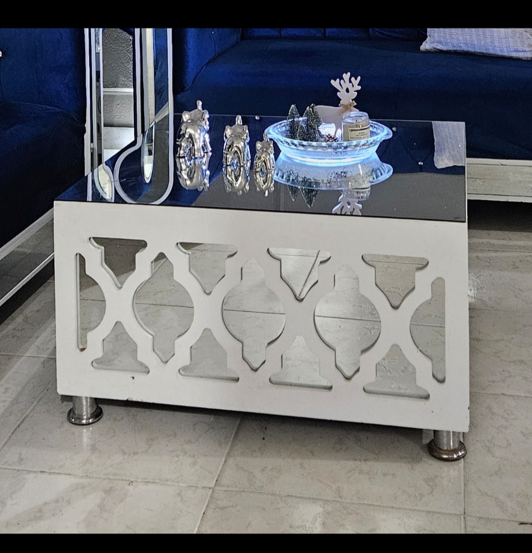 muebles y colchones - Mesa de centro en espejo