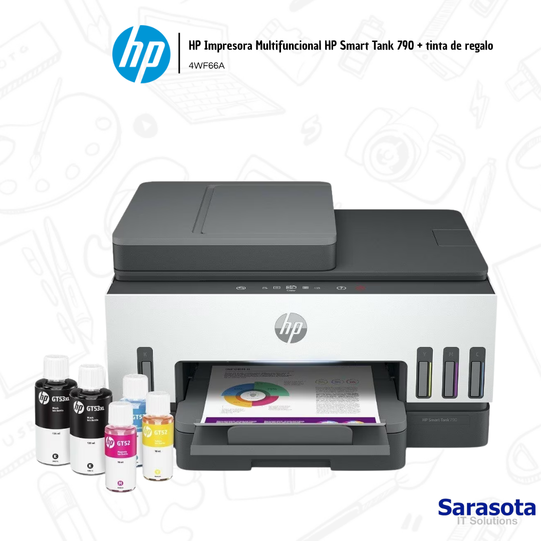 impresoras y scanners - HP Impresora Multifuncional HP Smart Tank 790 
