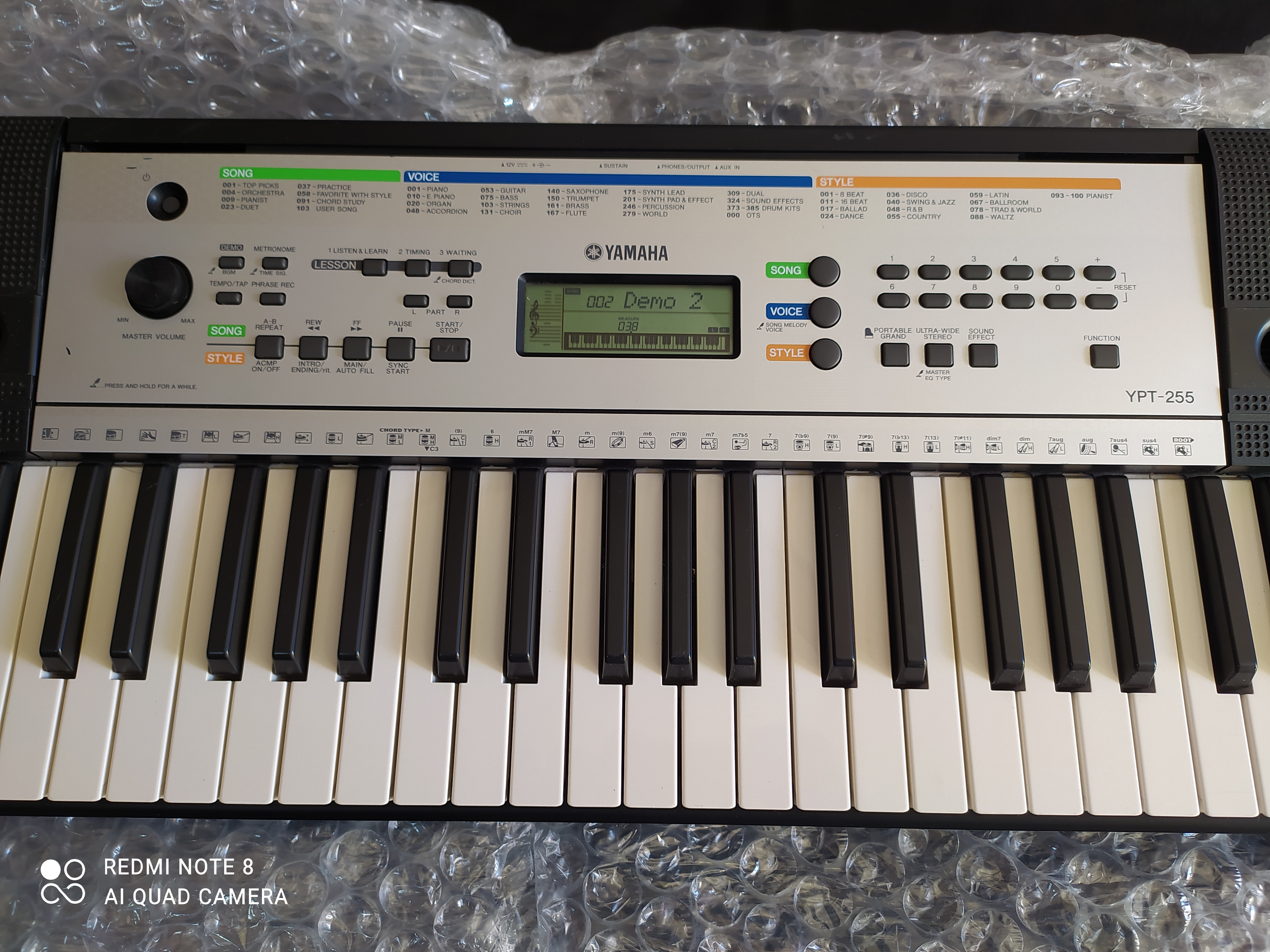 instrumentos musicales - PIANO YAMAHA YPT 255 5 OCTAVAS !!BUEN ESTADO!! 1