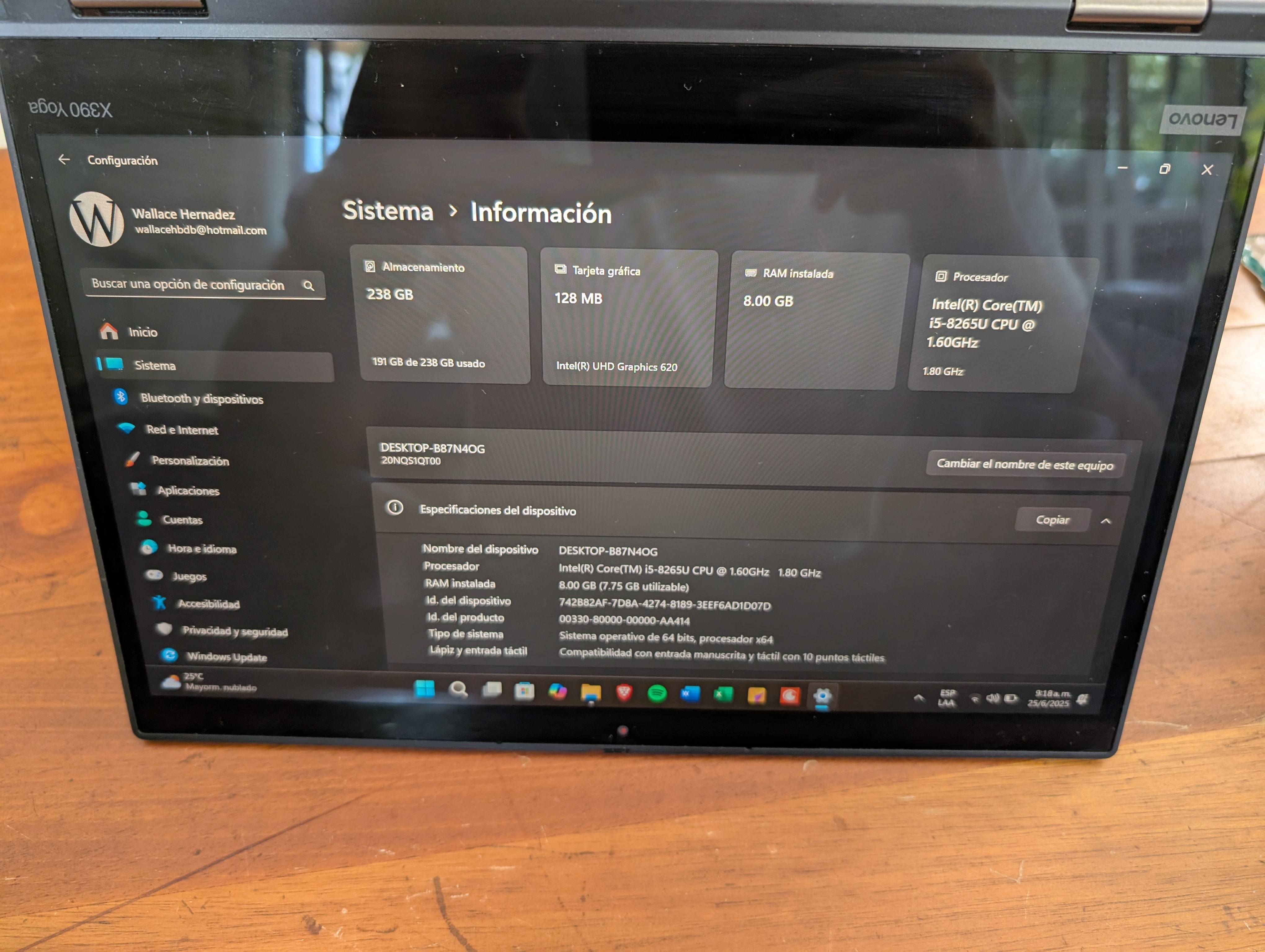 computadoras y laptops - Laptop Lenovo touch 2 en 1  5