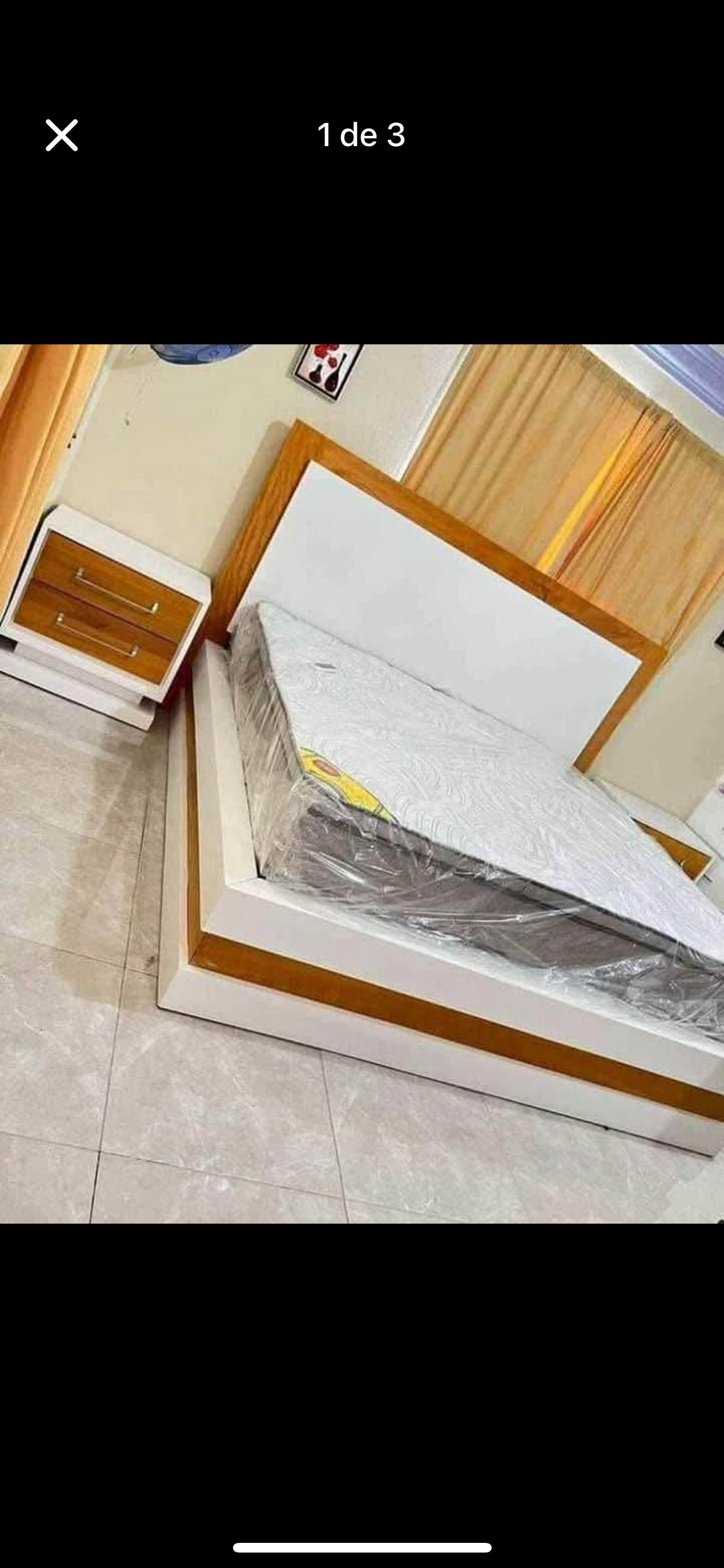 muebles y colchones - juego de habitacion caoba moderno
