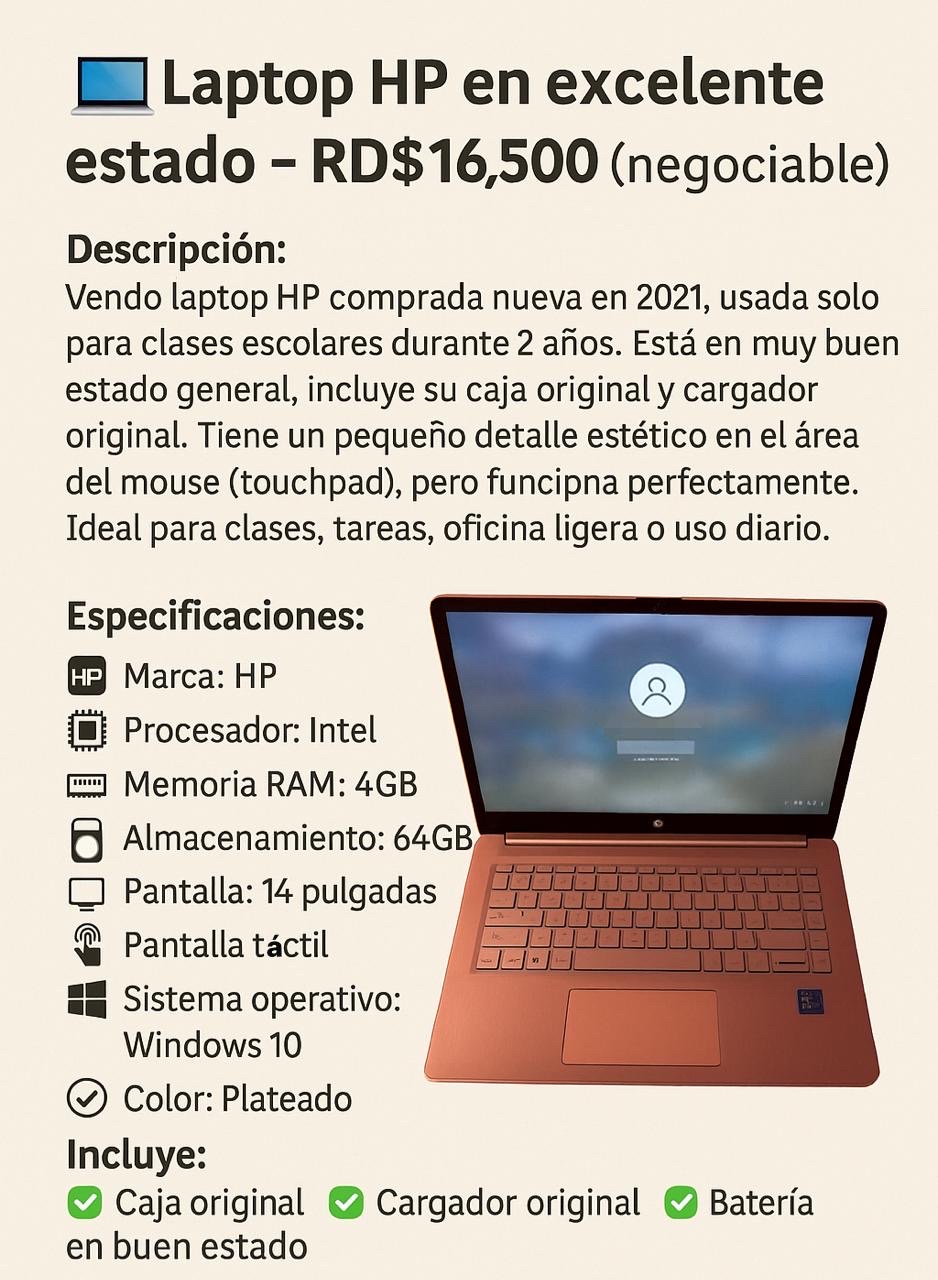 computadoras y laptops - Laptop Hp 0