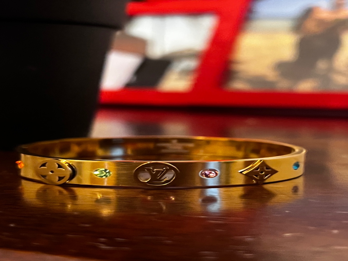 joyas, relojes y accesorios - Pulsera LV triple A Plata con baño de oro 18 0