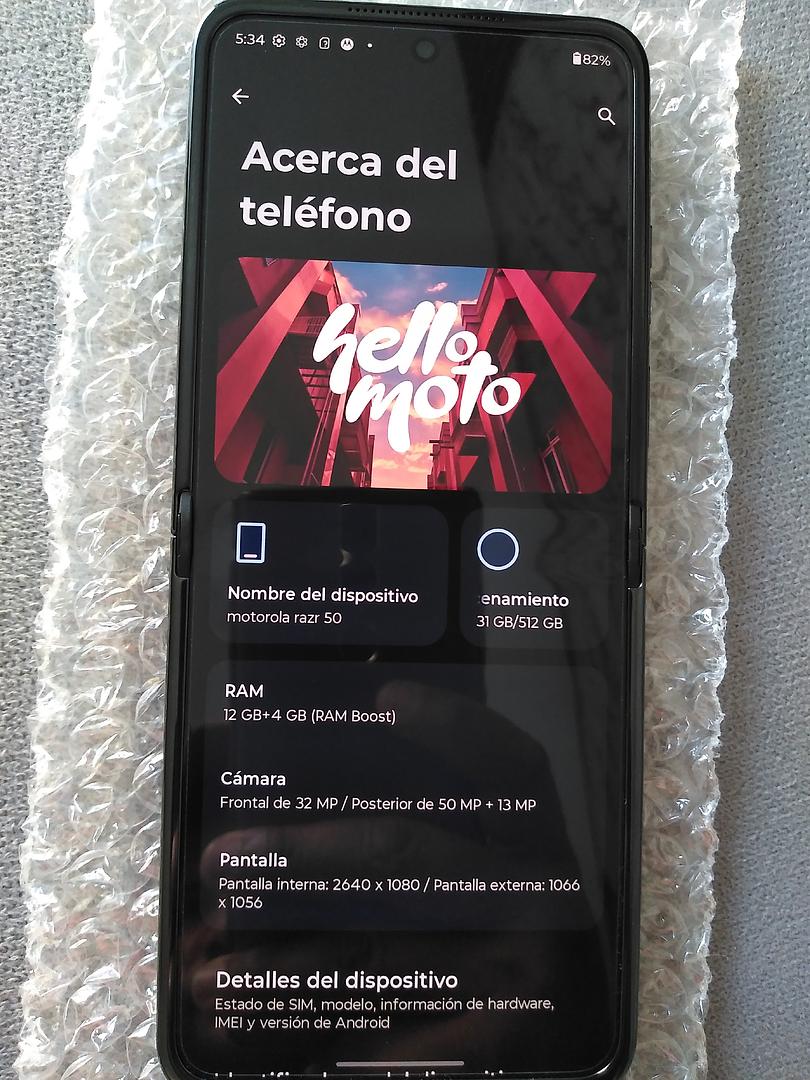 celulares y tabletas - Motorola Razr 50 2024 512GB 12GB RAM Factory  6
