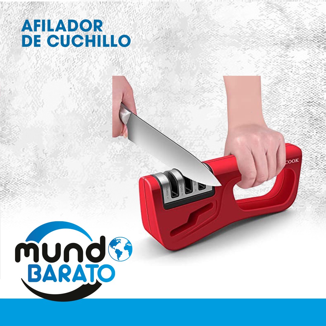 electrodomesticos - Afilador de cuchillos de cocina, incluye ranura para afilar tijeras. Esmeril  1
