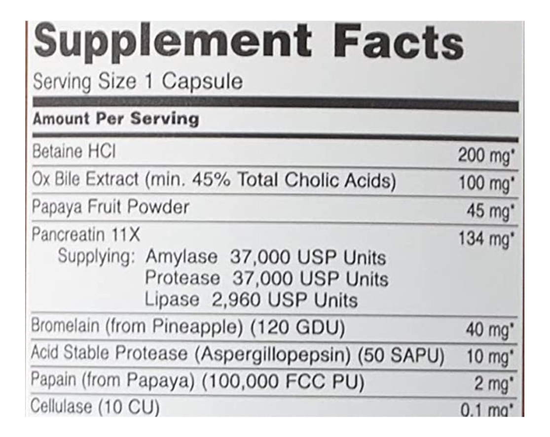 Salud y Equipamiento Médico - Enzimas Digestivas  90 Cap Now 1