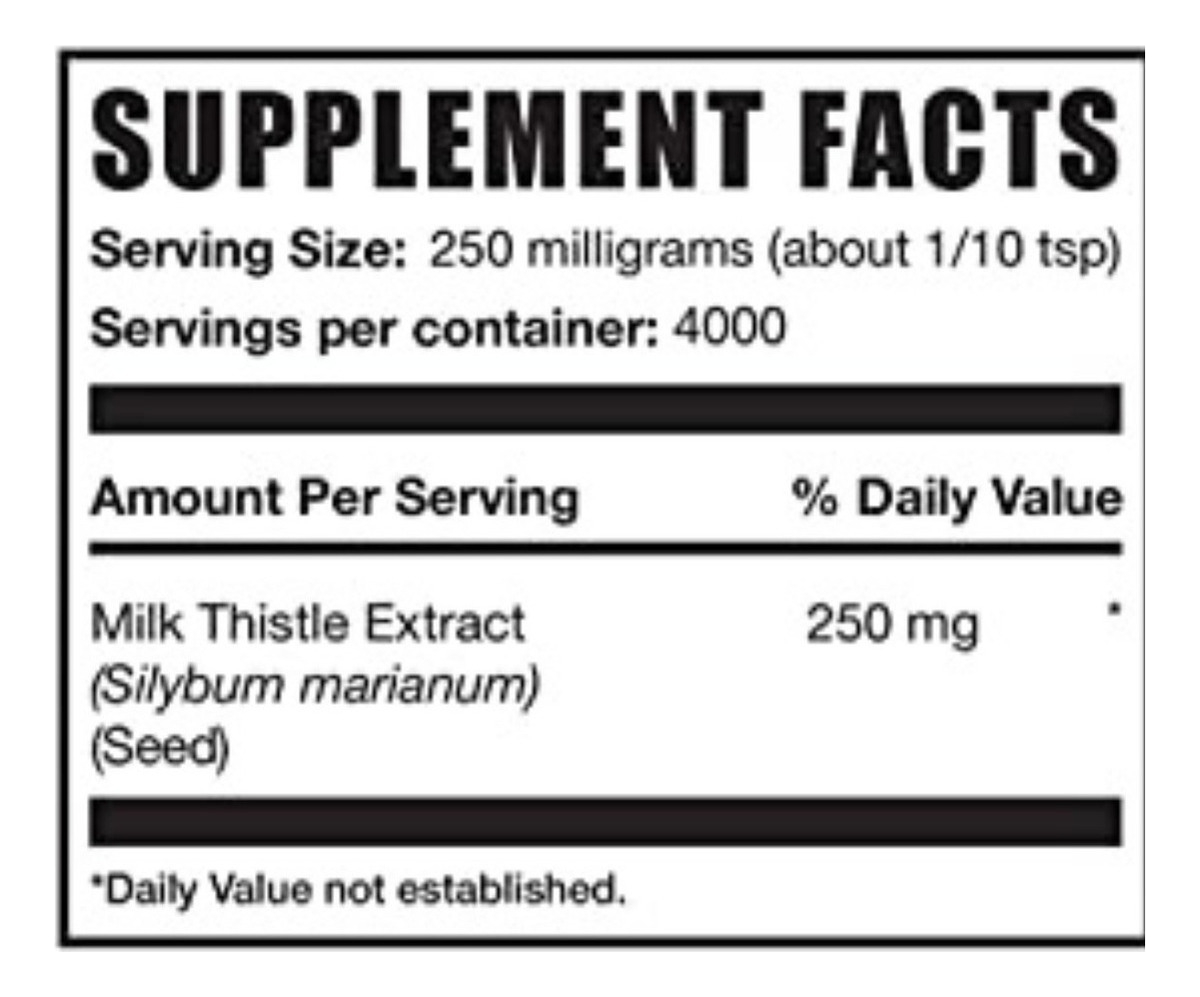 Salud y Equipamiento Médico - Milk Thistle Polvo Bulk supplement - Kg 1
