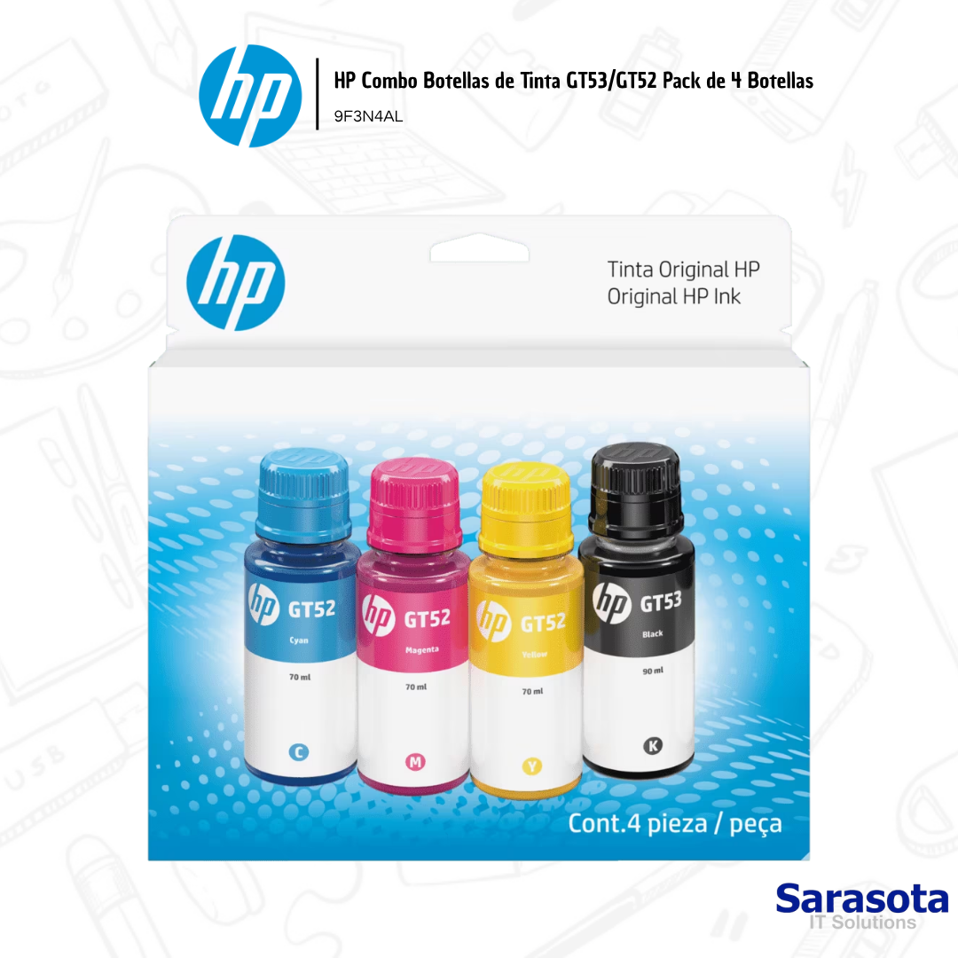 impresoras y scanners - HP Combo Botellas de Tinta GT53/GT52  1