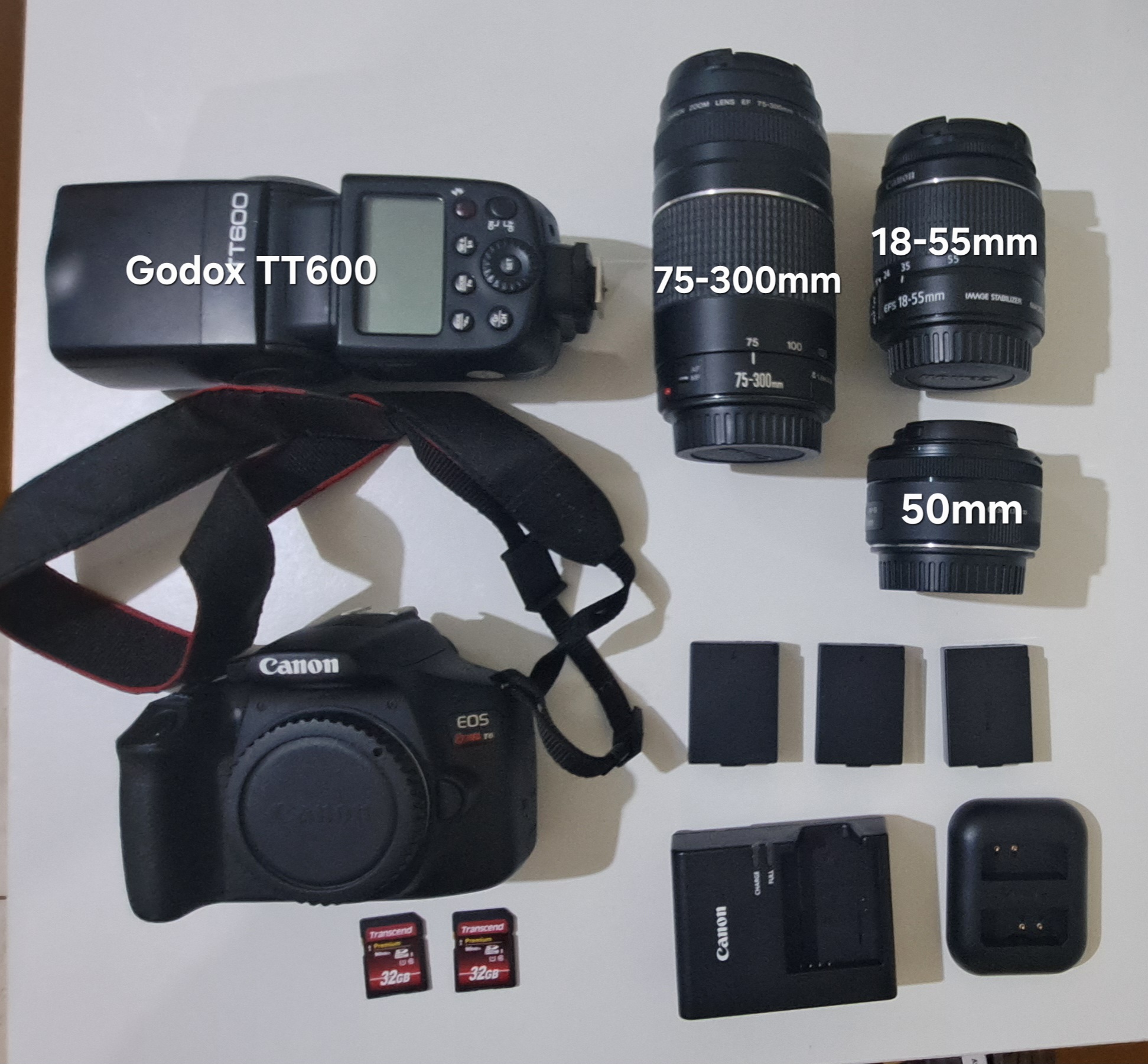 camaras y audio - Canon Rebel T6 0