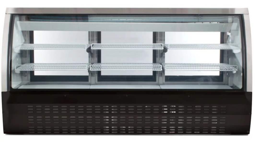 equipos profesionales - Freezer exhibidor de embutidos Deli-Case NUEVO cristal curvado  3
