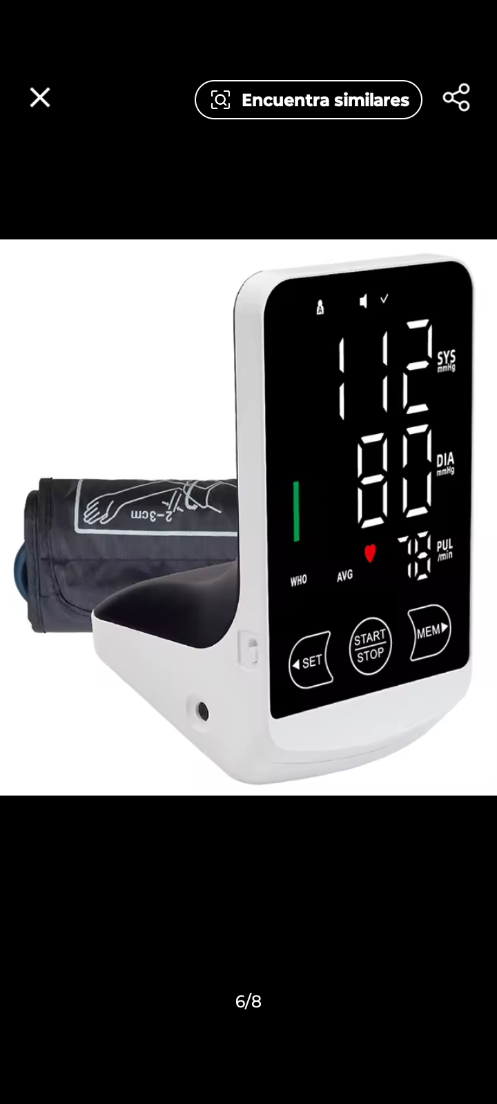 equipos profesionales - Monitor de presión arterial digital Voz en Español 2