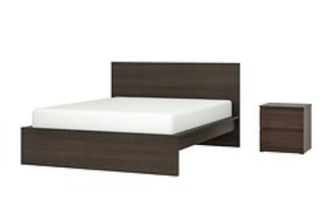 muebles y colchones - Cama, mesa de noche y colchón comprados en IKEA 0