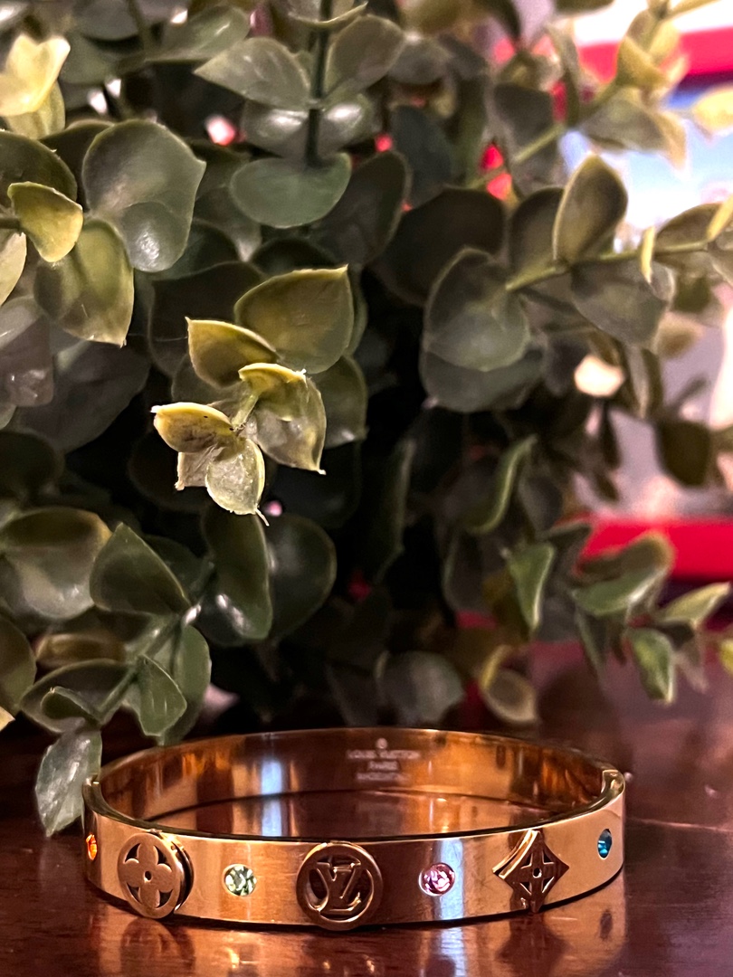joyas, relojes y accesorios - Pulsera LV triple A Plata con baño de oro 18 1