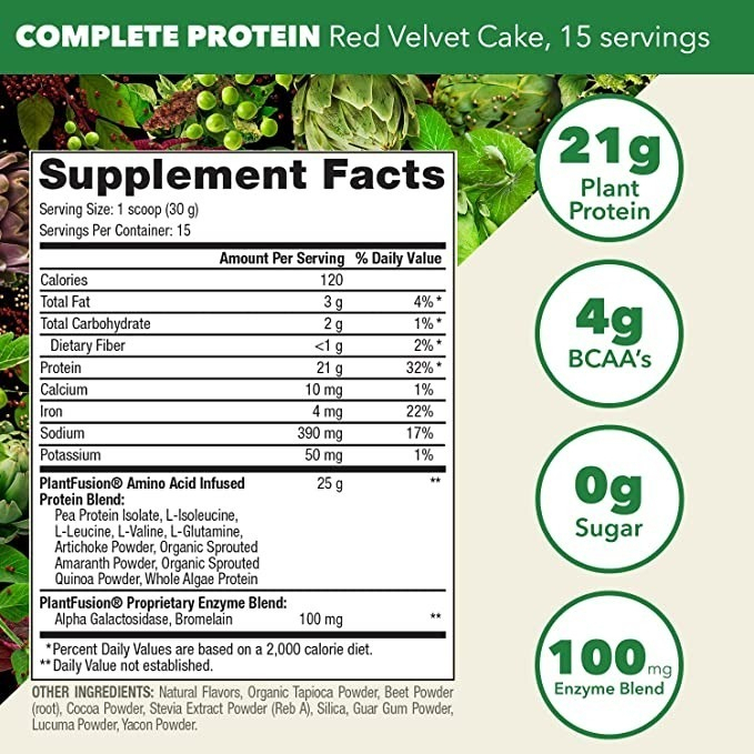 Salud y Equipamiento Médico - Proteína Vegana 450g Red Plant 1
