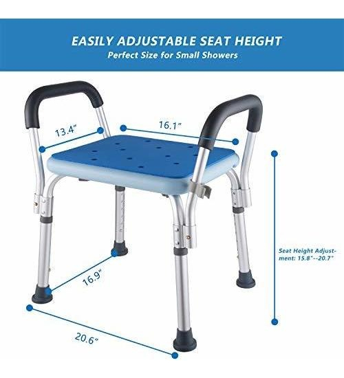 Salud y Equipamiento Médico - Silla De Baño Bancos De Ducha Banco Con Brazos 4