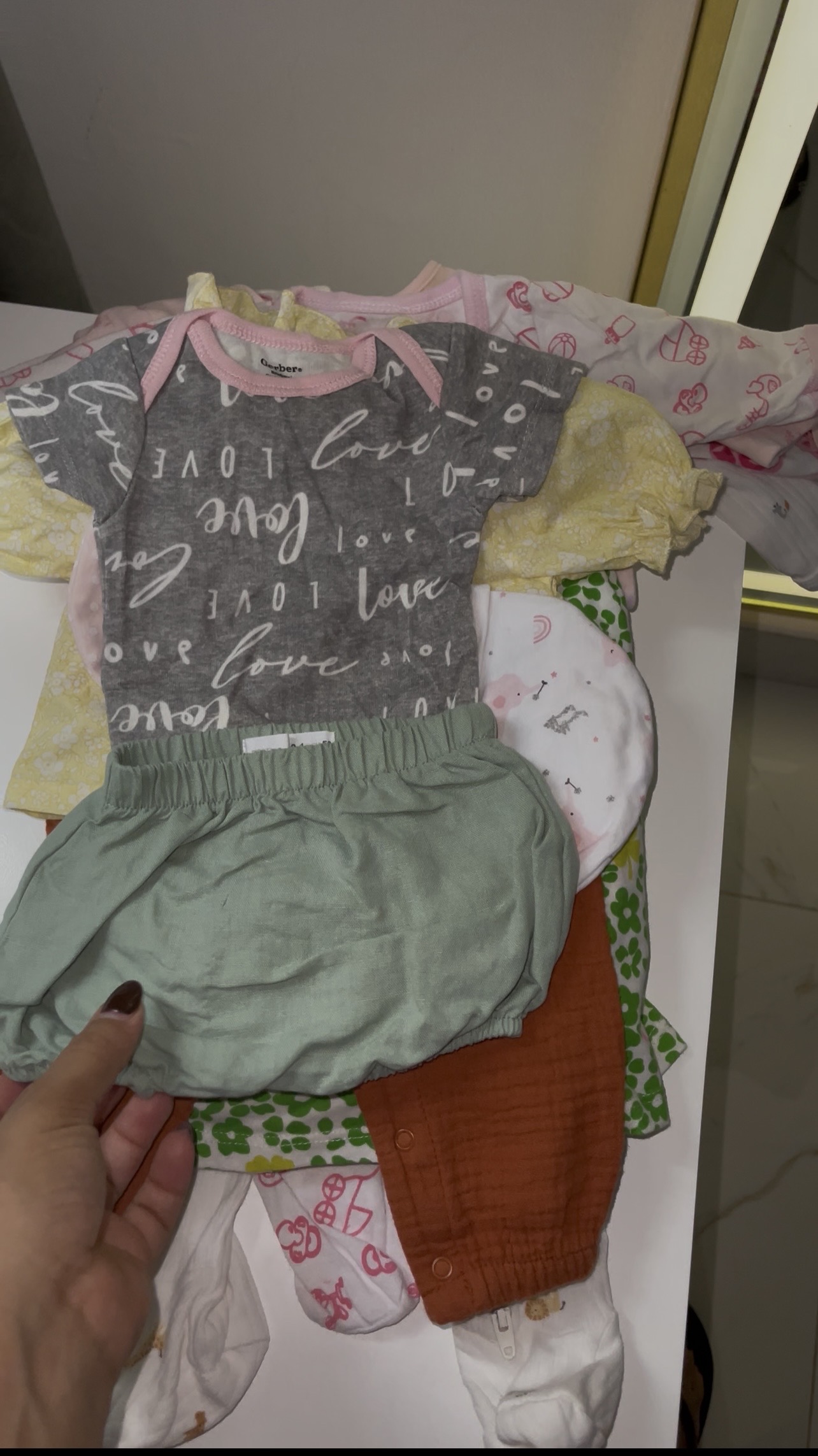 ropa y zapatos - lote de ropa de bebé niña 0-3 meses  3
