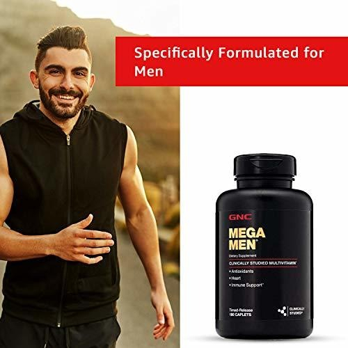 Salud y Equipamiento Médico - Gnc Mega Men Multivitaminico Antioxidantes Corazon 180 Cap 2