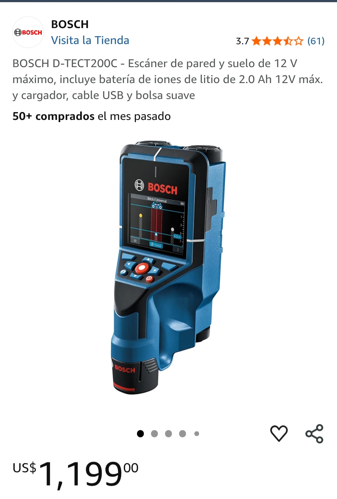 impresoras y scanners - BOSCH DTECT200C Wall Scanner  1