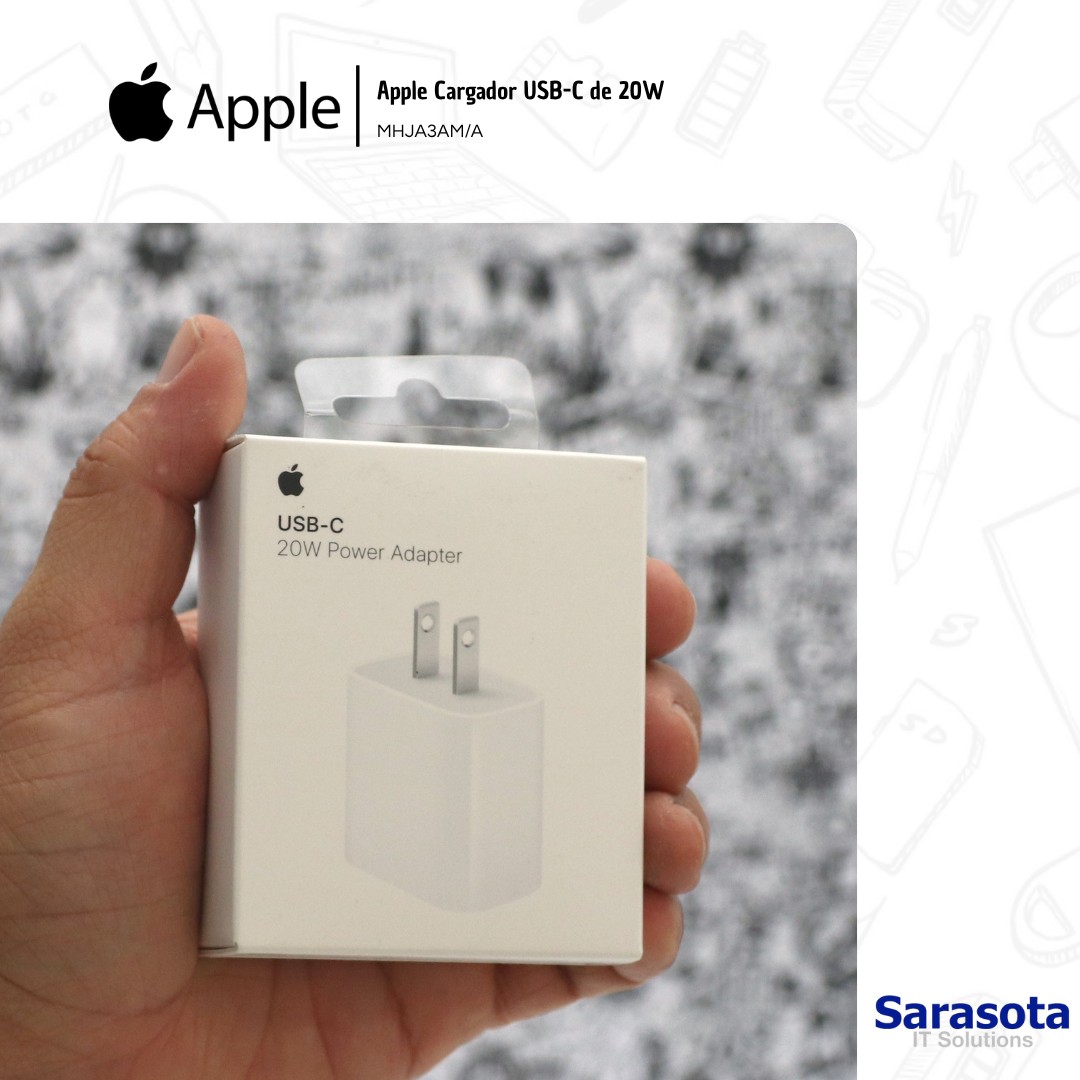 accesorios para electronica - Cargador 20W USB-C Apple MHJA3AM/A