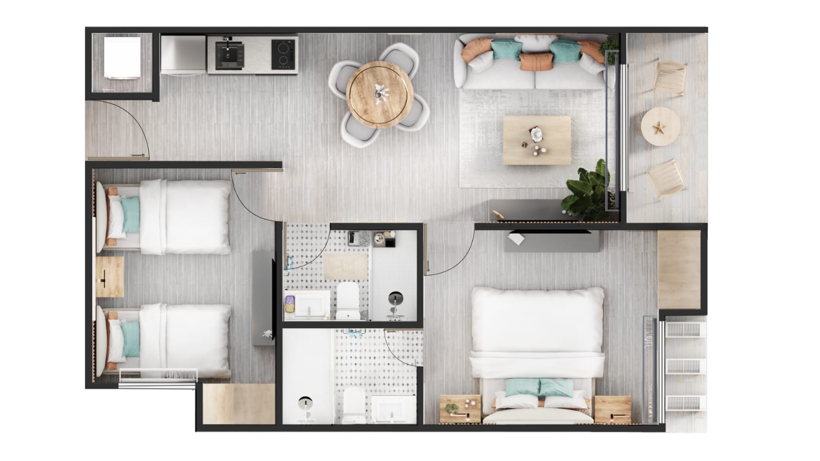 casas vacacionales y villas - Complejo Turistico de Apartamentos Hoteleros en Punta Cana  8