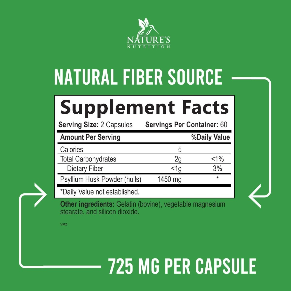 Salud y Equipamiento Médico - Psyllium 120cap Nature's Nutrit - - Unidad A $1558 1