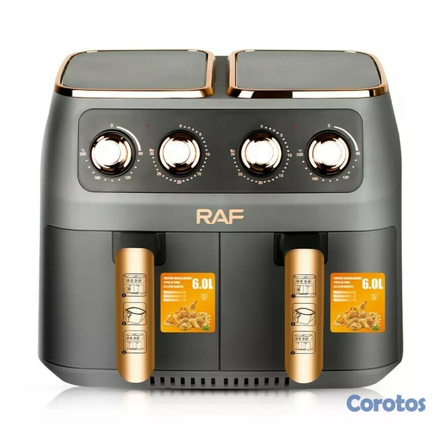 cocina - Freidora de aire manual de doble cesta 12 litro 5