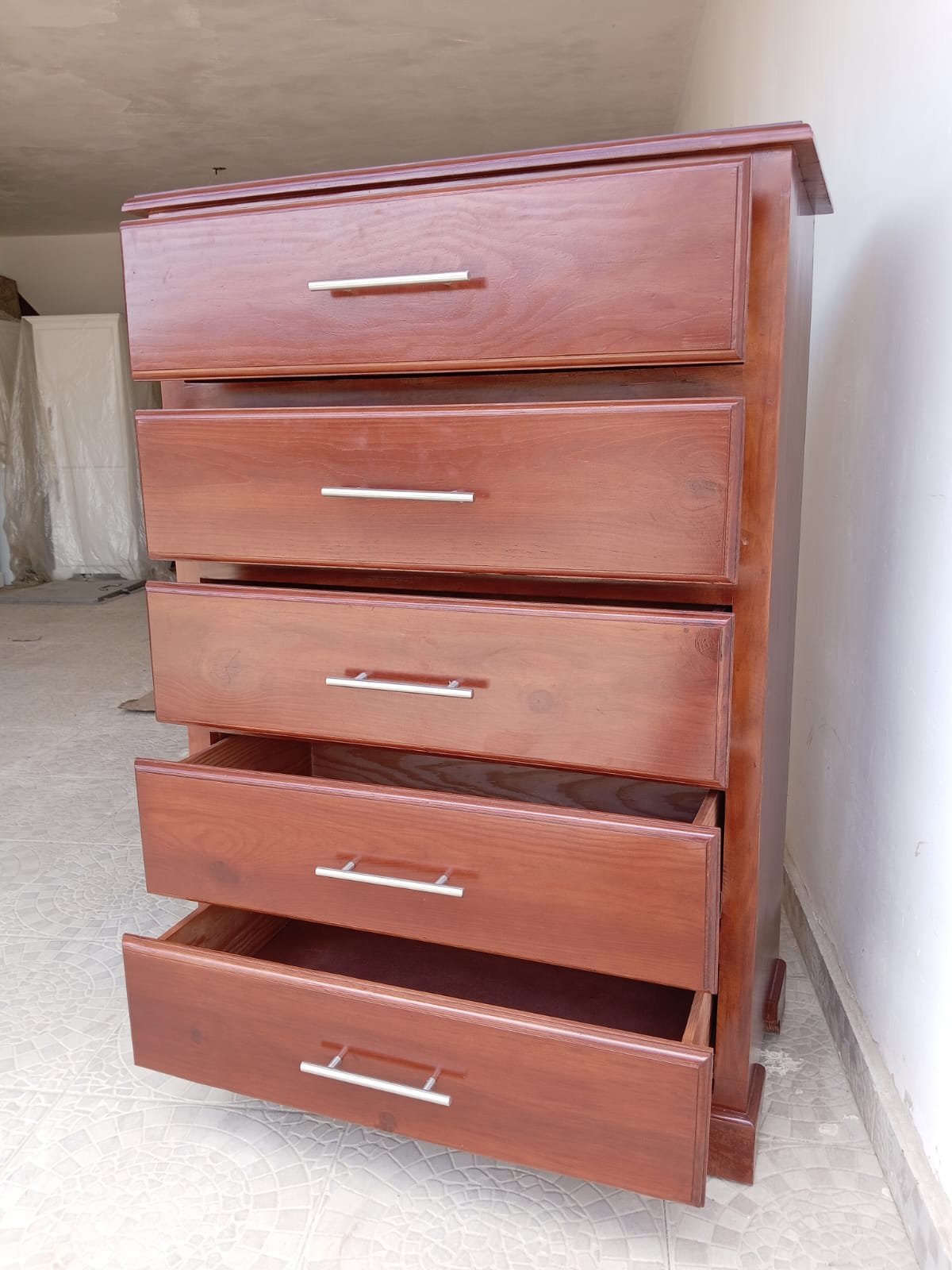muebles y colchones - Ropero con gavetas en madera  0