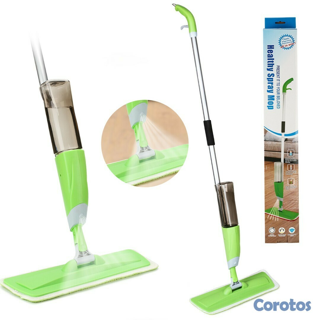 herramientas, jardines y exterior - Limpiador de piso, Suape trapeador con spray de agua 2