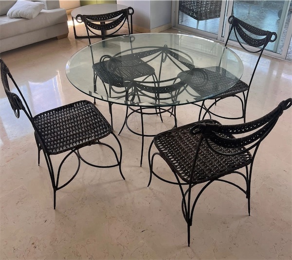 muebles y colchones - Set de comedor con 4 sillas 0