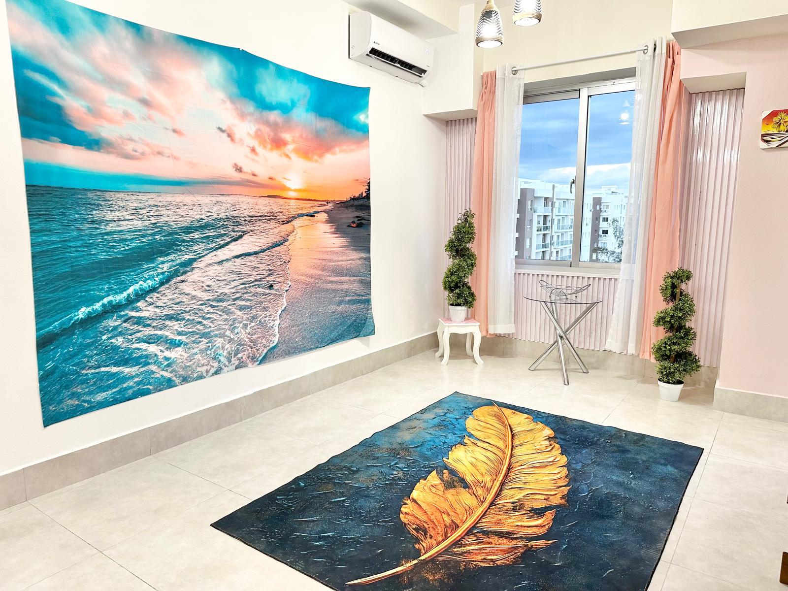 apartamentos - APTO 1 HAB., AMUEBLADO, PISO 8, TORRE BOCA DEL MAR III, BOCA CHICA, CON  VISTA   3