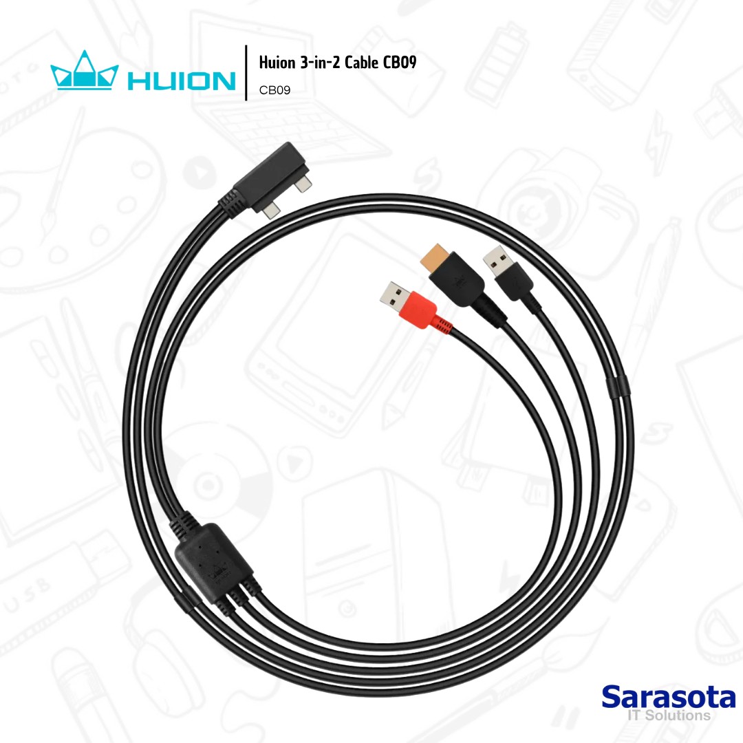 accesorios para electronica - Huion 3-in-2 Cable CB09 1