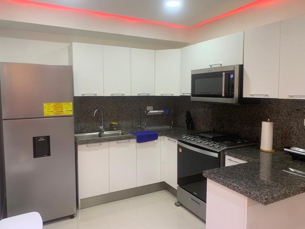 apartamentos - Apartamento amueblado, con baño social, aire acondicionado, ascensor, Gym y mas  4