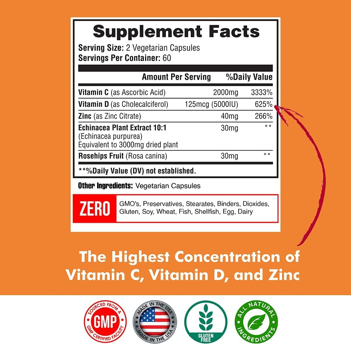 Salud y Equipamiento Médico - Vitamina C Happi Mi Nut 2000mg 1