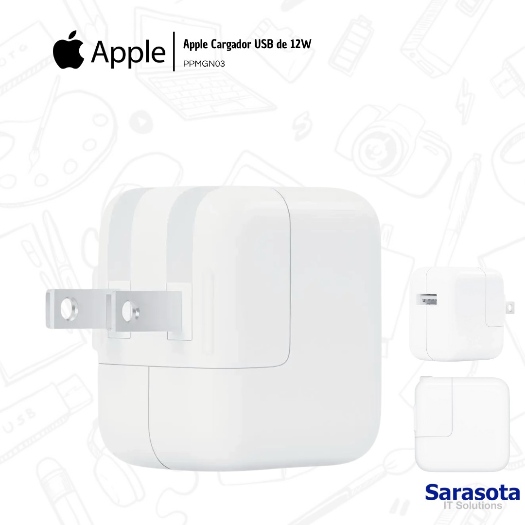 accesorios para electronica -  Adaptador fuente de corriente USB de 12W de Apple 1