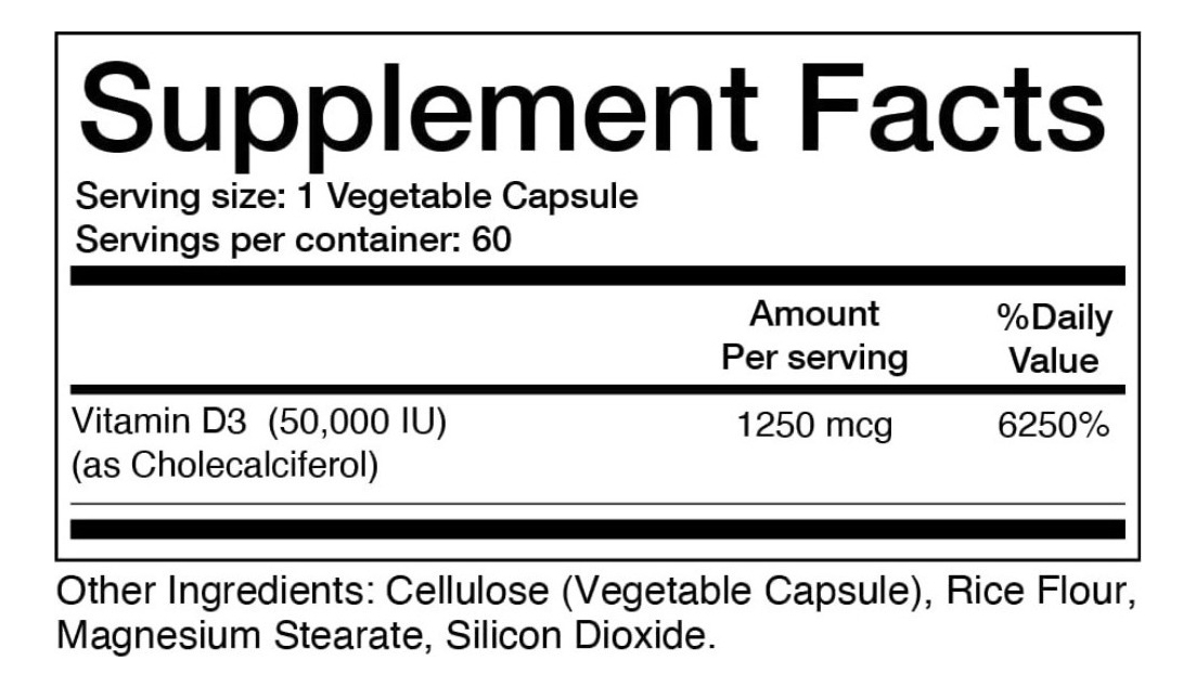 Salud y Equipamiento Médico - Vitamina D3 50000iu Balancebree 1