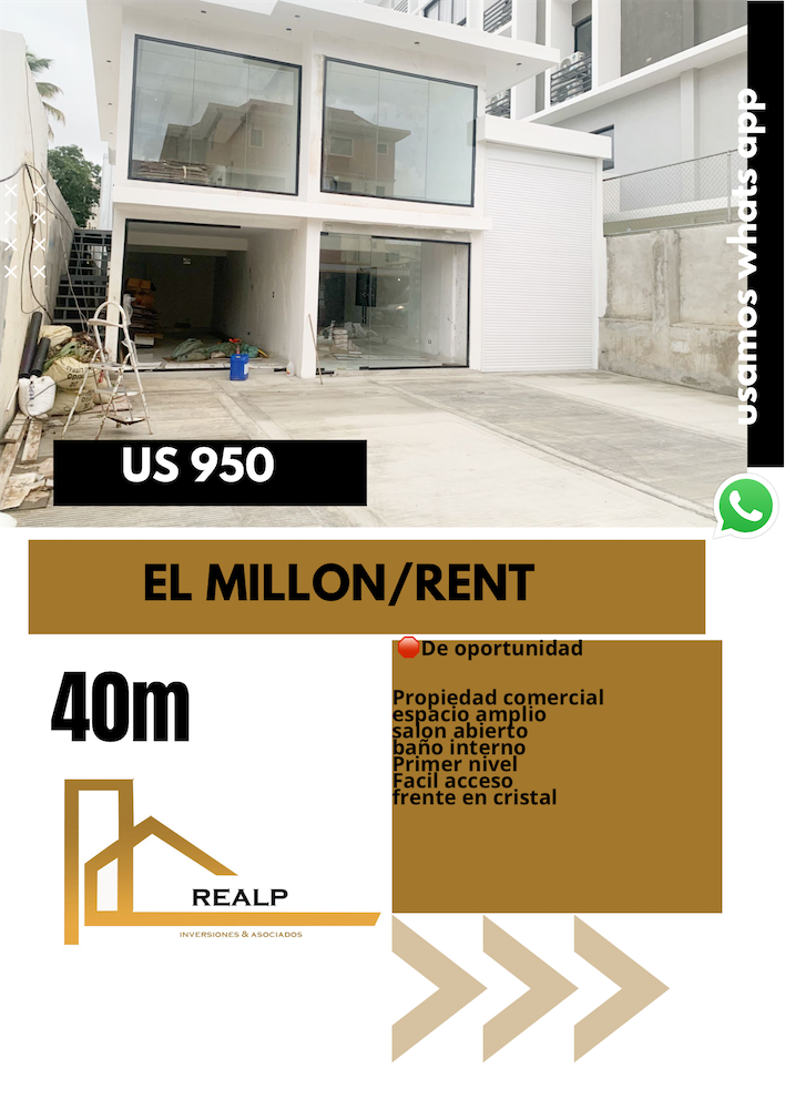 oficinas y locales comerciales - Local céntrico en el Millon 0
