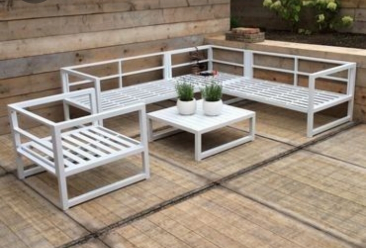 muebles y colchones - MUEBLES DE EXTERIOR EN HIERRO GALVANIZADO  5