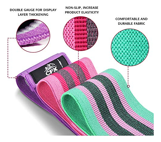 Salud y Equipamiento Médico - Cfx Resistance Bands 3 Juegos, Bucles De Ejercicio Premium C 2